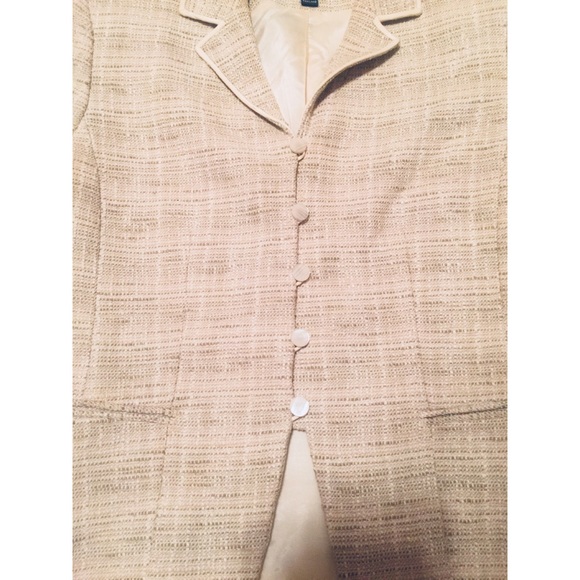 Kasper Blazer and Ruffled  Skirt Suit - Picture 3 of 3